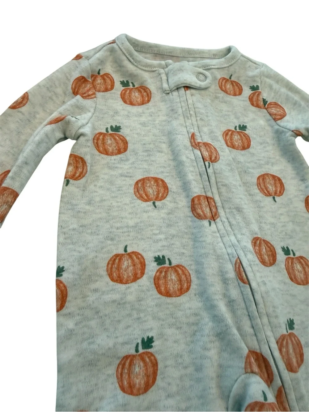 Carter's Pumpkin-Print Footie with Orange Hat & Booties